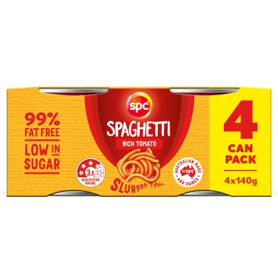 SPC Spaghetti Rich Tomato 4 x 140g