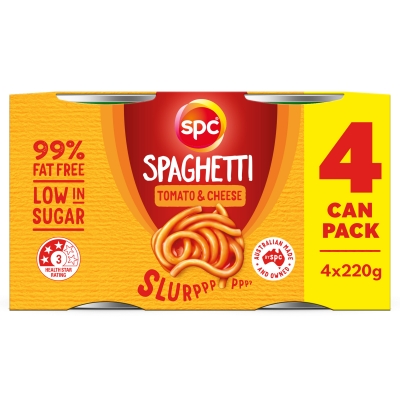 SPC Spaghetti Tomato & Cheese 4 x 220g