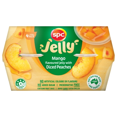 SPC Diced Peaches In Mango Jelly 4 x 120g