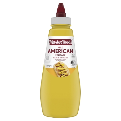 MasterFoods Mild American Mustard Squeezy 550g