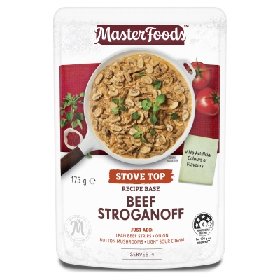 MasterFoods Stove Top Recipe Base Beef Stroganoff Pouch 175g