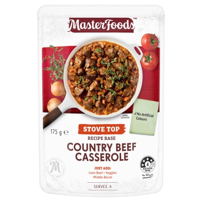 MasterFoods Stove Top Recipe Base Country Beef Casserole Pouch 175g