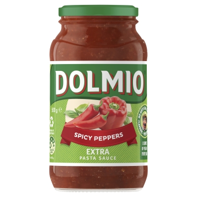 Dolmio Extra Spicy Peppers Tomato Pasta Sauce 500g