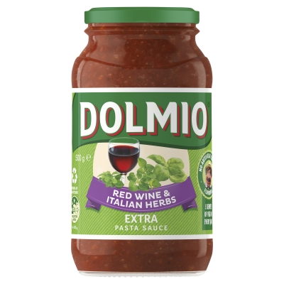 Dolmio Extra Red Wine & Italian Herbs Tomato Pasta Sauce 500g