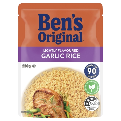 Ben's Rice Microwaveable Garlic 250g