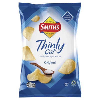 Smith's Thinly Cut Original Chips 175g