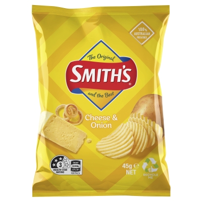 Smith's Crinkle Cut Cheese & Onion Chips 45g