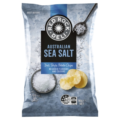 Red Rock Deli Sea Salt Chips 90g