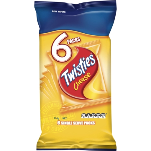 Twisties Cheese 6 Pack 114g