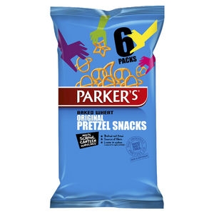 Parkers Pretzel Low Salt 6 Pack 150g