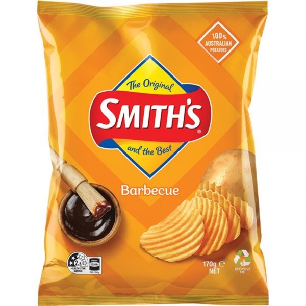 Smith's Crinkle Cut Barbecue Chips 170g