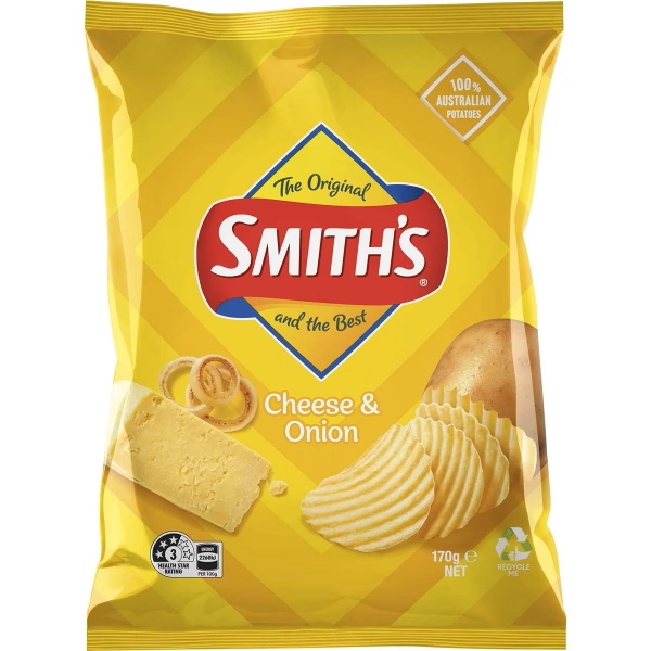 Smith's Crinkle Cut Cheese & Onion Chips 170g