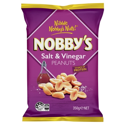 Nobby's Salt & Vinegar Peanuts 350g