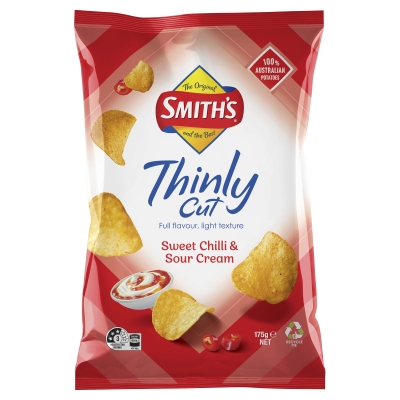 Smith's Thinly Cut Sweet Chilli & Sour Cream Chips 175g