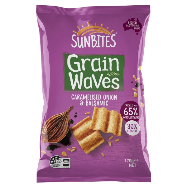 Sunbite Grainwave Caramelised Onion & Balsamic 170g