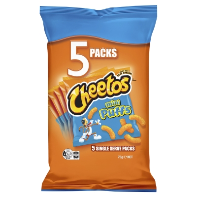 Cheetos Mini Puffs Cheese 5 Pack 75g