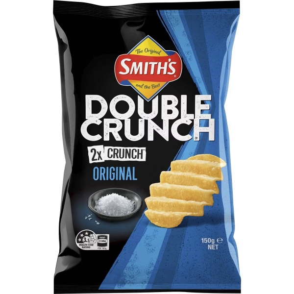 Smiths Double Crunch Salted Original Chips 150g