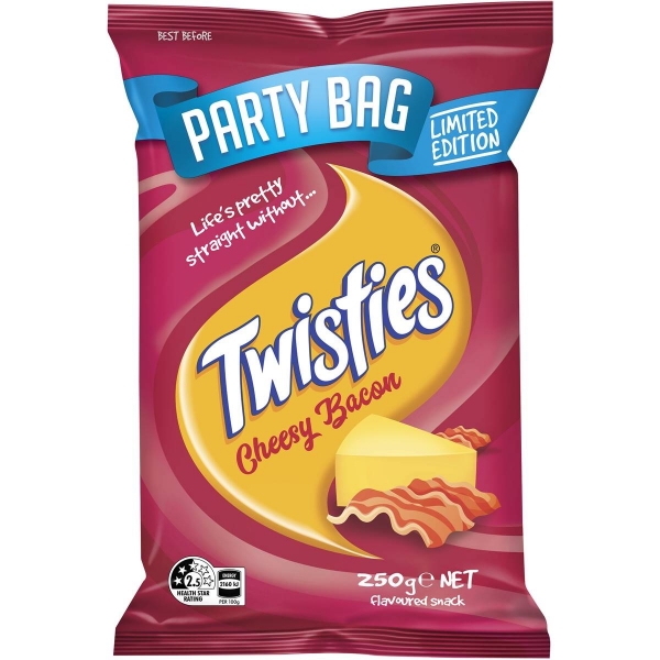 Twisties Cheesy Bacon 250g