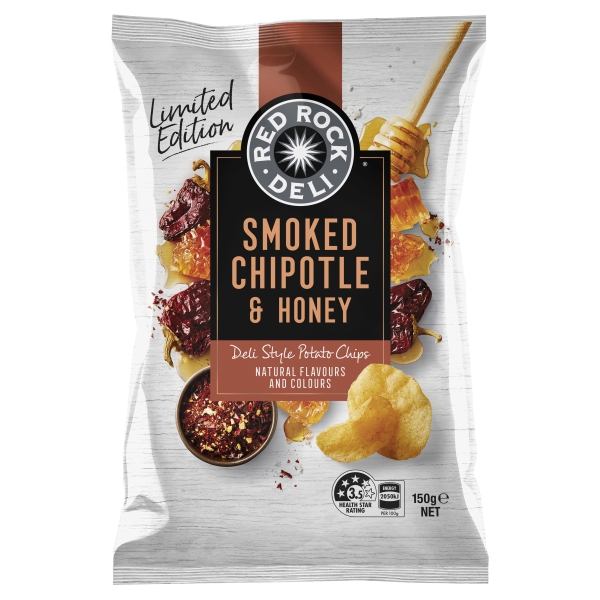 Red Rock Deli Smoked Chipotle & Honey Chips 150g