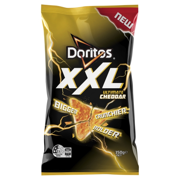 Doritos XXL Corn Chips Ultimate Cheddar 150g