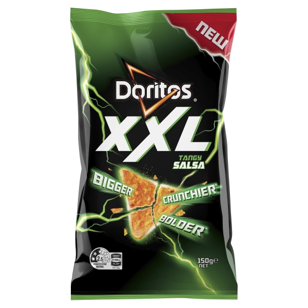 Doritos XXL Corn Chips Tangy Salsa 150g