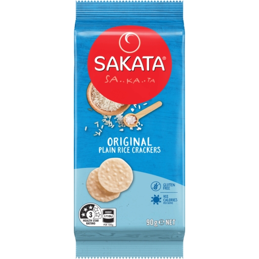 Sakata Rice Crackers Plain 90g