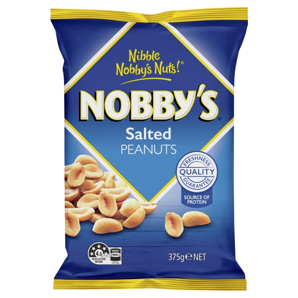 Nobbys Nuts Peanuts Salted 375g