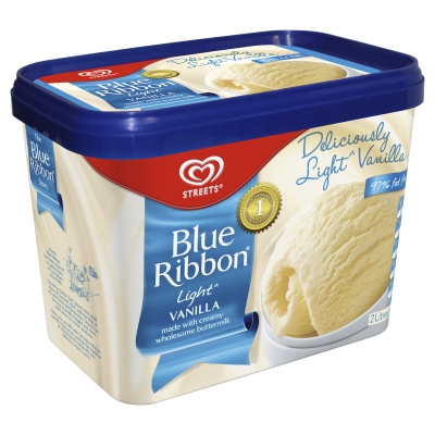 Streets Blue Ribbon Ice Cream Vanilla Light 2lt