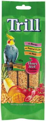 Trill Cockatiel Honey Stick 3 Pack 105g