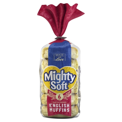 Mighty Soft Muffins English 6 Pack 382g