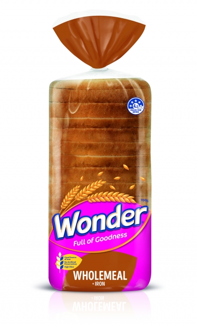 Wonder White Wholemeal Iron Sliced Bread 700g