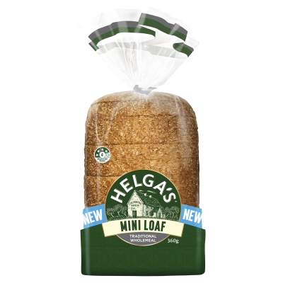 Helga's Traditional Wholemeal Sliced Bread Mini Loaf 360g