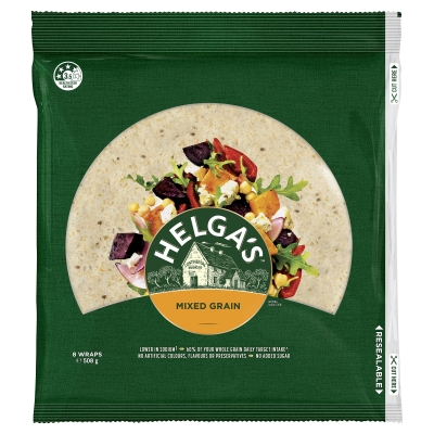 Helga's Wraps Mixed Grain 8 Pack 508g