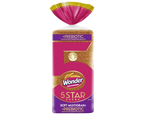 Wonder 5 Star Multigrain Sliced Bread 680g