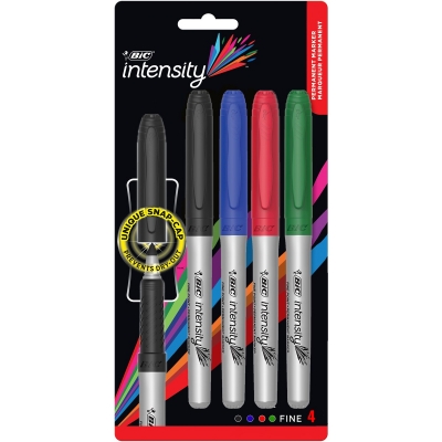 Bic Intensity Permanent Marker 4 Pack