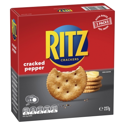 Ritz Crackers Cracked Pepper 227g