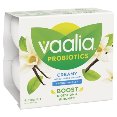 Vaalia Yoghurt French Vanilla 4 x 150g