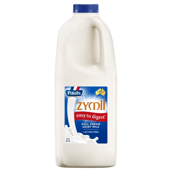 Pauls Zymil Lactose Free Full Cream Milk 2lt