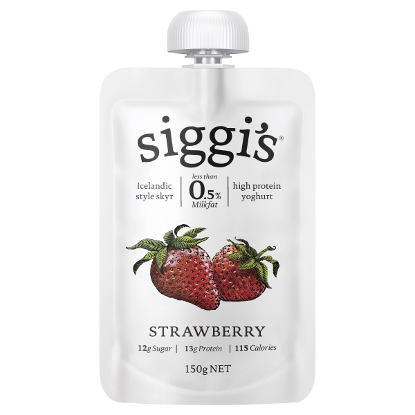 siggi's Yoghurt Pouch Strawberry 150g