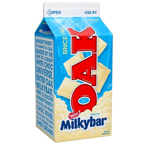 Oak Milkybar Flavoured Milk 600ml