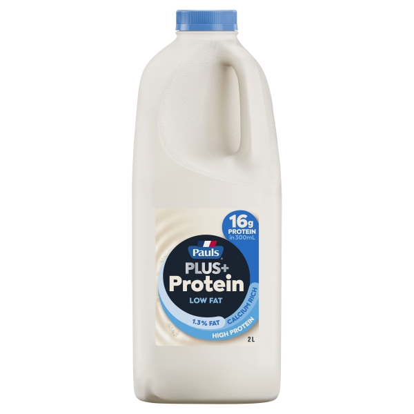 Pauls PLUS+ High Protein Low Fat Milk 2L