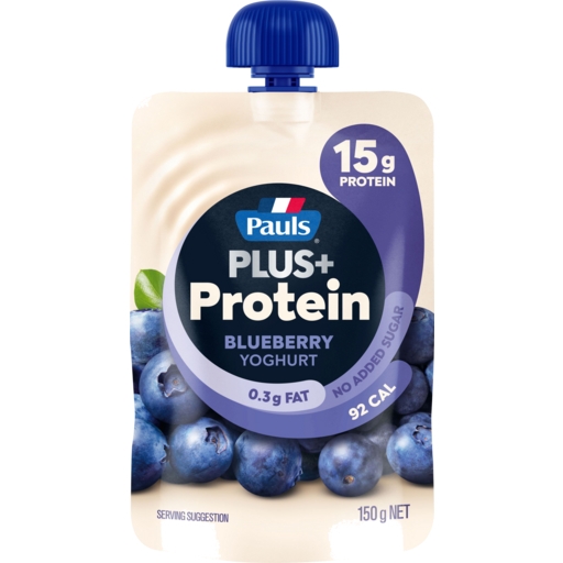 Paul's Plus Protein Blueberry Yoghurt Pouch 150g