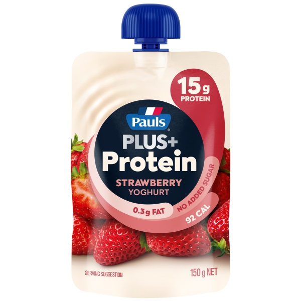 Pauls Yoghurt PLUS+ High Protein Strawberry Pouch 150g