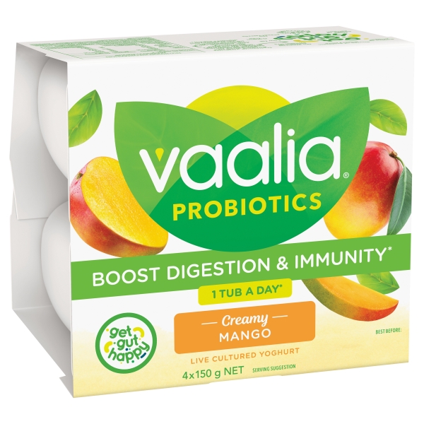 Vaalia Yoghurt Mango 4 x 150g