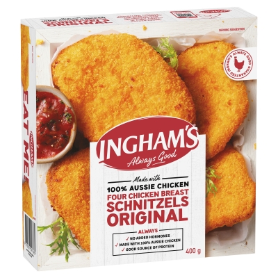 Ingham's Chicken Breast Schnitzels Original 400g