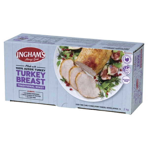 Ingham Turkey Breast Roll Traditional Roast 2kg