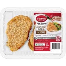 Inghams Chicken Schnitzel Plain 600g