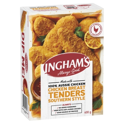 Ingham's Chicken Breast Tenders Southern Style 400g