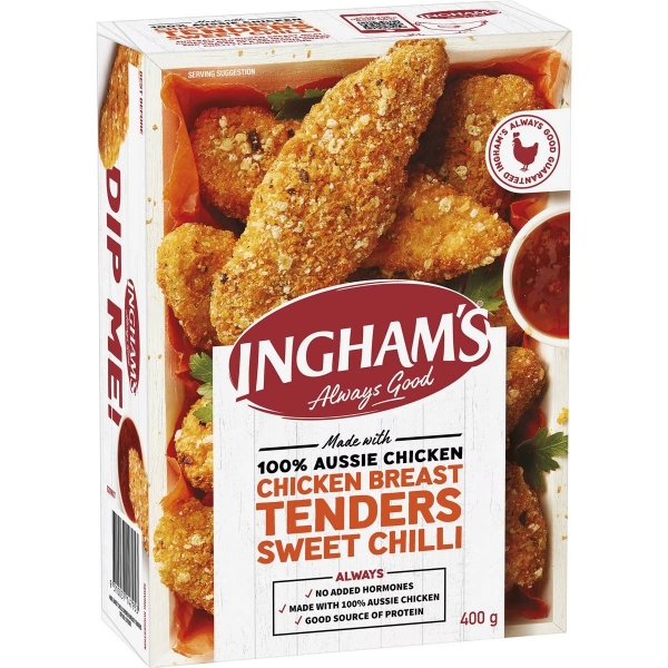 Ingham's Chicken Breast Tenders Sweet Chilli 400g