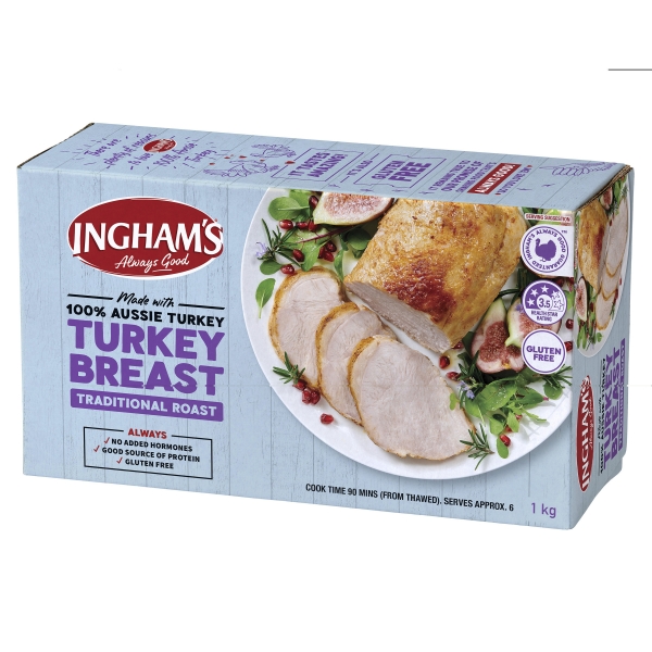 Ingham Turkey Breast Roll Ready Roast 1kg